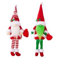 Christmas Faceless Doll Faceless Gnome Dwarf Decor With Long Leg Cute Handmade Swedish Tomte Gnomes Plush Christmas Dwarf Doll Tomte Elf With Long Leg Plush For Christmas Party Decor Home in style