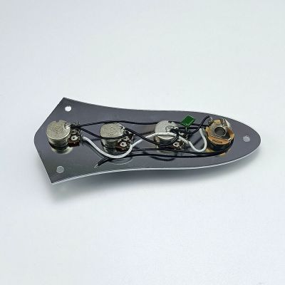 ；‘【；。 Wired Loaded Prewired Control Plate Harness Assembly Knobs And Jack For Electric Bass