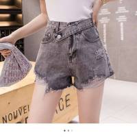 2021 Spring and Summer New Slim Korean Version Women A Word Hot Pants Female High Waist Loose Cowboy Short Pants