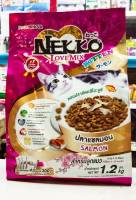 Nekko leve mix salmon for kitten 1.2 kg. เน็กโกะ อาหารเม็ดสำหรับลูกแมว รสแซลมอน ขนาด 1.2 กก.