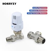 ▥♛ 1/2 quot; 3/4 quot; 1 quot; Brass Thermostatic Radiator Valve Straight Type DN15 DN20 DN25 Automatic Temperature Control Valve Floor heating