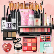 22 pcs Bộ mỹ phẩm trang điểm hoàn chỉnh set người mới bắt đầu không thấm