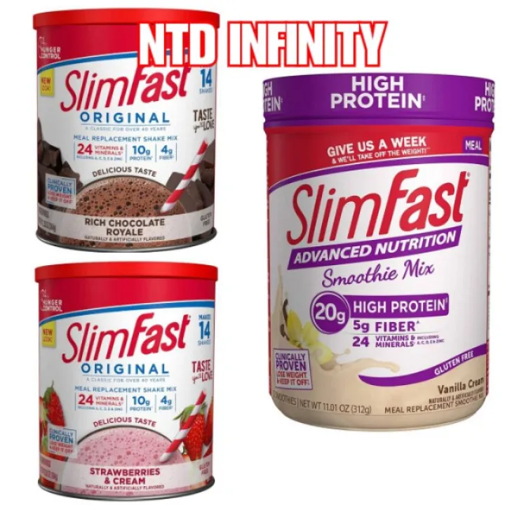 การลดราคา นำเข้า SlimFast Original Meal Replacement Shake Mix – Weight ...