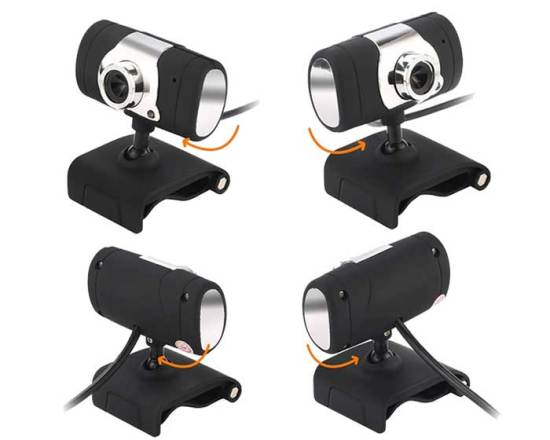 Webcam chân kẹp hd 480p tích hợp micro sử dụng cho việc học online và hội - ảnh sản phẩm 1