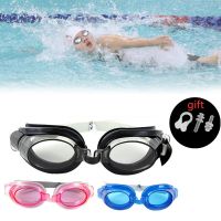 Unisex Swimming Goggles Waterproof Anti Fog Glasses With Nose Clip Ear Plug UV Protection Adjustable Glasses Water Pool Eyewear