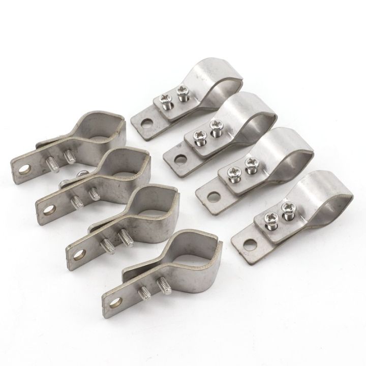 2-20pcs-lot-ss304-stainless-steel-pipe-clamp-wave-sunshade-nets-accessories-adjustable-fixed-pipe-clamps-sun-shade-net-parts