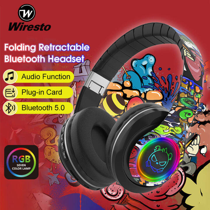 Wiresto Headphone Over the Ear Premium Stereo HIFI Bass Earphone