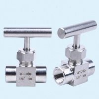 1/8" 1/4" 1/2" 3/8" BSP Female Thread 304 Stainless Steel High Pressure Shut Off Needle Valve 2 Way Pipe Fitting Valves