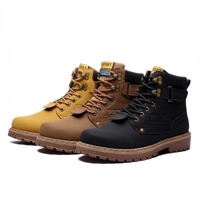 Ready Stock Caterpillar Men S PLAIN Soft-Toe Tooling Martin BOOT Men