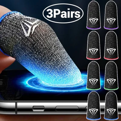 Anti Slip Fingertips for Game Pubg Sweat Proof Finger Glove Game Controller Finger Sleeve for Touch Screen Mobile Phone Gaming