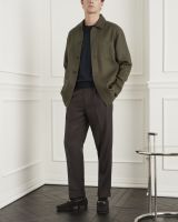 WARDROBE MINISTRY - แจ็คเก็ต The Coverall Linen Chore Jacket in Olive