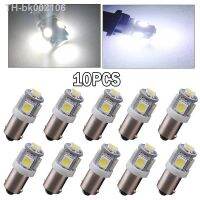 ♚♠ 10Pcs BA9S T11 T4W Car LED Lights 5050 5SMD Auto Interior Lighting Dome Map Reading Light Side Wedge Parker Bulbs White 12V Lamp