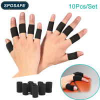 10ชิ้น/เซ็ต Finger Protection Arthritis Support Finger Guard กีฬากลางแจ้งบาสเกตบอลวอลเลย์บอล Elastic Finger Sleeves