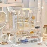 【YD】 Makeup Organizer with Lid Perfume Display Storage Large Capacity Cosmet Drawer