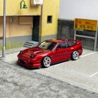 Nissan 180Sx Spirit Die-Casting 1:64 Scale Alloy โมเดลรถยนต์ตกแต่งแบบคงที่จอแสดงผลแบบหล่อคอลเลคชั่นงานอดิเรกของเล่นเด็กของขวัญ