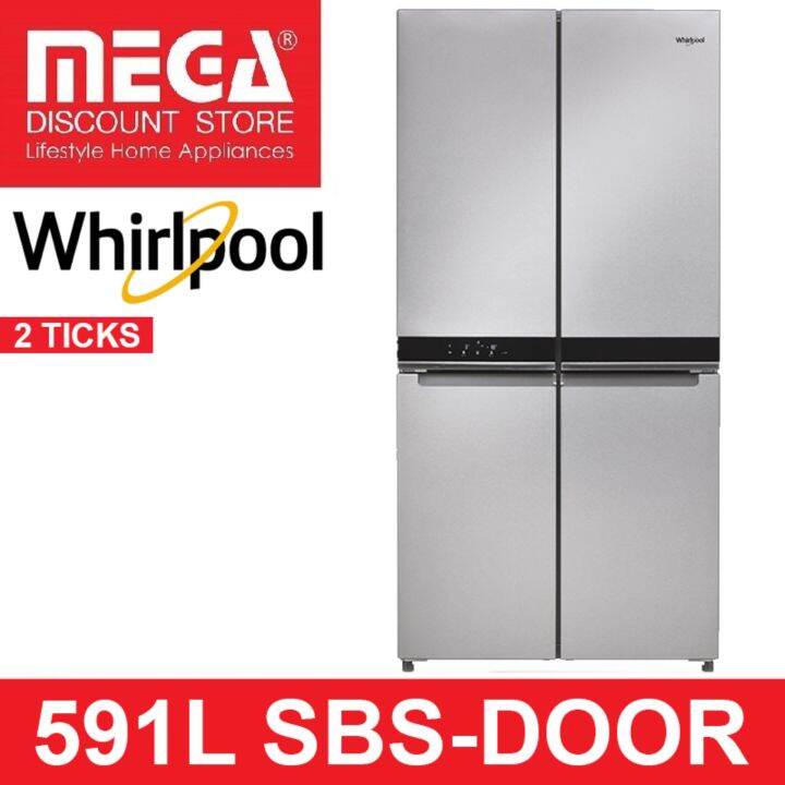 whirlpool side by side refrigerator with bottom freezer