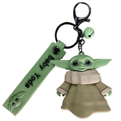 SUPERRR มินิโมเดล ของขวัญสำหรับเด็ก พวงกุญแจ ตุ๊กตาโมเดล Star Wars ของขวัญคริสต์มาส h Vader Baby Yoda Action Figure พวงกุญแจ