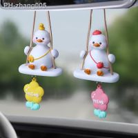 Creative Momo Duck Car Pendant Car Rear View Mirror Gift Car Hanging Accessories Car Interior Decoration Cute Car Accessories