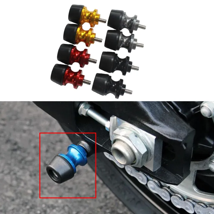 SEMSPEED 6MM Motorcycle Swingarm Spools Slider Stand Screws For Yamaha