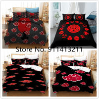 Red Cloud Anime 3D Cartoon Duvet Cover Sets Comforter Bed LinenKids Bedding Set Akatsuki Japan Twin Queen King Single Size Gift