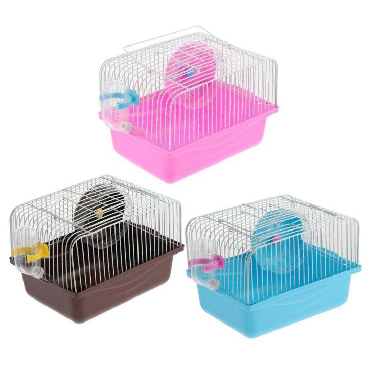 Hamster Cage Small Pet Mice Mouse House Bed Carrier Transport Cage Box