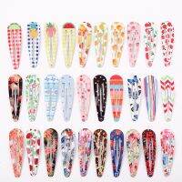 Cartoon Fruit Printed BB Clip Baby Children Hair Clips Bobby Pins Barrettes Accessories For Girls Kids Hairpin Hairgrip Headwear