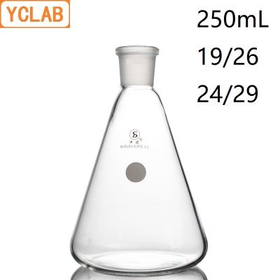 【✔In stock】 bkd8umn Yclab 250มล. 19/26 24/29ขวดทดลองพลาสติก Borosilicate แก้ว3.3มาตรฐานปากรูปทรงกรวย