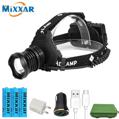zk20 Powerful/LED/Bike Headlight/Headlamp/Torch 18650 Battery for Hunting/Fishing/Camping Lantern LED Rechargeable Waterproof