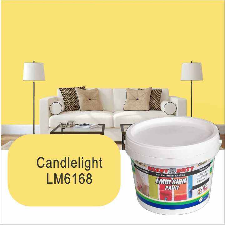 🔥 LM6168 CANDLELIGHT 🔥 7L HEAVY DUTY Emulsion paint / wision paint