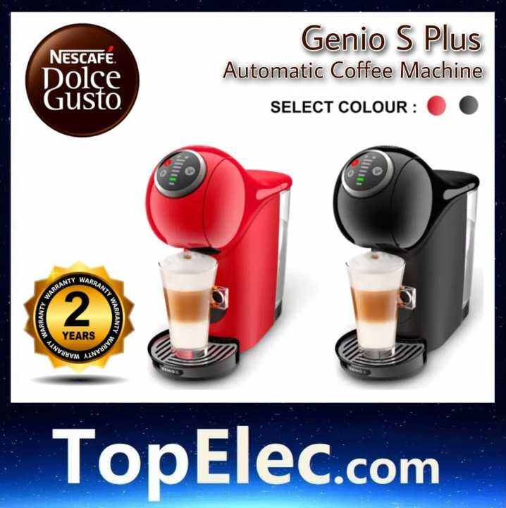 Nescafe Dolce Gusto Genio S Plus Automatic Coffee Machine ( Black / Red ...