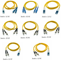 คุณภาพสูง SC สาย Pigtail Jumper1M สแควร์รอบ FC เครือข่าย LC Dual K] เป็น LC Core-โหมดจัมเปอร์ไฟเบอร์ออฟติคัลคู่ ST ประเภทที่หิ้วได้ [Hot