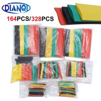 【YF】✘  164pcs/328pcs Polyolefin Shrinking Assorted Tube Wire Cable Insulated Sleeving Tubing Set 2:1