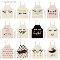 ✜☑✑ Eye Lashes Printed Kitchen Apron Kids Men Women Chef Cooking Aprons Waist Apron Cleaning Baking Accessories Kid Apron Delantal