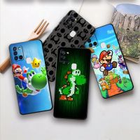 {Taoyitao Case} เคสโทรศัพท์ปกเกมการ์ตูนซุปเปอร์มาริโอ B-Bros สำหรับ Oppo A53s A15 F19 4G A5 A16 A52 A53 A93 A95 A9ซิลิโคน Funda สุดหรู