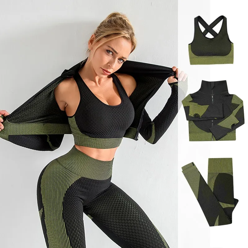 Vansydical Yoga Leggings Women 2 in 1Running Jogging Tights Femme Stretchy  Sports Fitness Pants with Lining