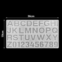 ตัวอักษรตัวอักษรจำนวนตกแต่งหัตถกรรมซิลิโคนแม่พิมพ์สำหรับต่างหูจี้สร้างสรรค์พวงกุญแจแม่พิมพ์คริสตัลอีพ็อกซี่เรซิ่นแม่พิมพ์
