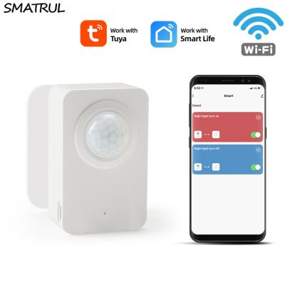 SMATRUL Smart Tuya WiFi PIR Motion Detector Human Detection Infrared Sensor Remote Control by Phone