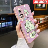 เคส JIUMOO สำหรับ Xiaomi MI 10T 10T 10T Pro Redmi เคส K30s การ์ตูนรูปสัตว์ประหลาดน้อยน่ารักเคสโทรศัพท์กันกระแทกขอบด้านข้างสี่เหลี่ยมจตุรัสดั้งเดิมนิ่มรูปแบบเคลือบหรูหราเคสฝาหลังเต็มตัวเคสป้องกันกล้อง