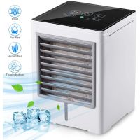 Personal Air Cooler, Portable Air Conditioner Fan, Mini Space Evaporative Cooler with Timing, 3 Speeds Quiet Air Humidifier Misting Fan