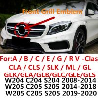 【car parts】3D กระจกสำหรับ A B C E Class W204 W205 W212 W213สัญลักษณ์ด้านหน้า W176 W246 GLA X156 CLA GLC GLE C117 W166 GLK CLS Grills ป้ายโลโก้