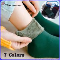 CHARMHOME Unisex รองเท้าหิมะ ไม่เป็นทางการ กำมะหยี่ ถุงเท้าหิมะ ร้านขายชุดชั้นในนอนอุ่น ถุงเท้าชั้นบ้าน