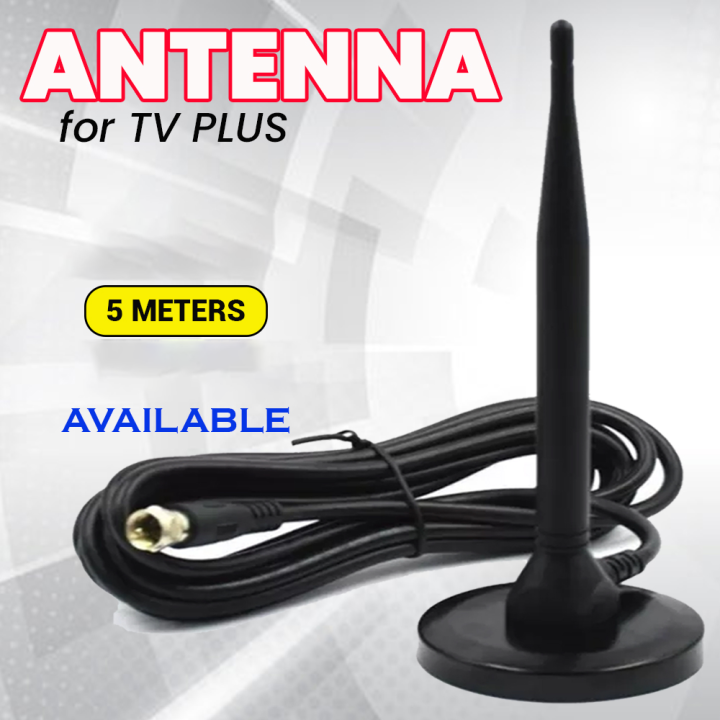 TV Antenna Black Antenna 5 Meter For TV 5M Settop Boxes Indoor antenna