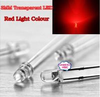 【▼Hot Sales▼】 Vzhengsha ไดโอดเปล่งแสง Led สีไฟ Led สีแดงกลมใสขนาด3มม. จำนวน1000ชิ้น/ไฟ F3 Led สีแดงหลากสี