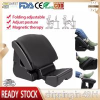 【100% Original】Adjustable Footrest พร้อม Footrest &amp; Amp; เบาะ,Ergonomic ที่วางเท้าสำหรับใต้โต๊ะ,ปรับมุมโหลดสูงสุด220Lbs เหมาะสำหรับรถยนต์,บ้าน,สำนักงาน,ท่องเที่ยว,ที่วางเท้าใต้โต๊ะ