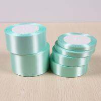 【Home Depot】zhuying [Nienue]Tiffany Blue25หลาผ้าไหมริบบิ้นซาตินงานแต่งPartyตกแต่งของขวัญWrappingคริสต์มาสปีใหม่เครื่องแต่งกายDIY