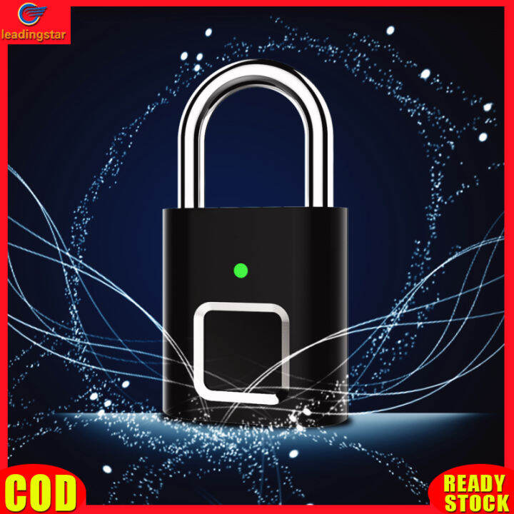 leadingstar-rc-authentic-fingerprint-padlock-biometric-metal-keyless-thumbprint-lock-usb-rechargeable-for-luggage-bookcase-suitcase-backpack-bike