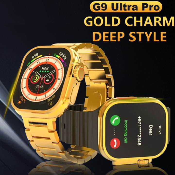 2023 G9 Ultra Pro Gold Smart Watch Ultra Series 8 Bluetooth Call Men ...