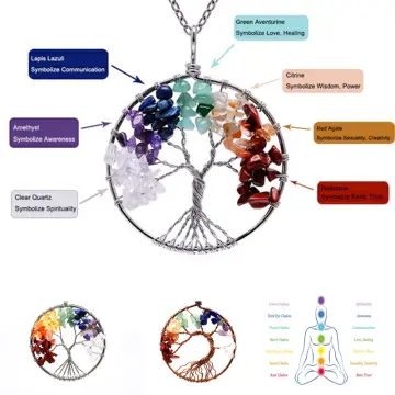 7 Chakra Natural Stone Tree