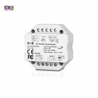 ✥✗ AC 110V - 220V S1-B Led Triac RF Dimmer use with R1 Remote 2.4GHz Wireless 1A 100W-288W Push Dimmer LED Switch Controller