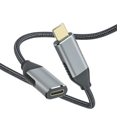 USB ต่อขยาย2ม. USB3.1 10Gbps PD100W ตัวผู้-ตัวเมียสายต่อไฟ Type C สำหรับ Thunderbolt 3สำหรับ Nintendo Switch
